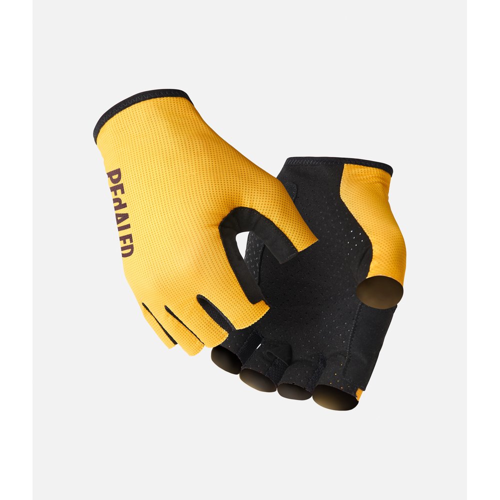 PEdALED Mirai Lightweight Cycling Gloves Nugget Yellow 日本輕量自行車手套 (日落黃)