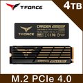 【TEAM 十銓】 T-FORCE A440 黑曜女神 (雙散熱片) 4TB M.2 PCIe Gen4固態硬碟