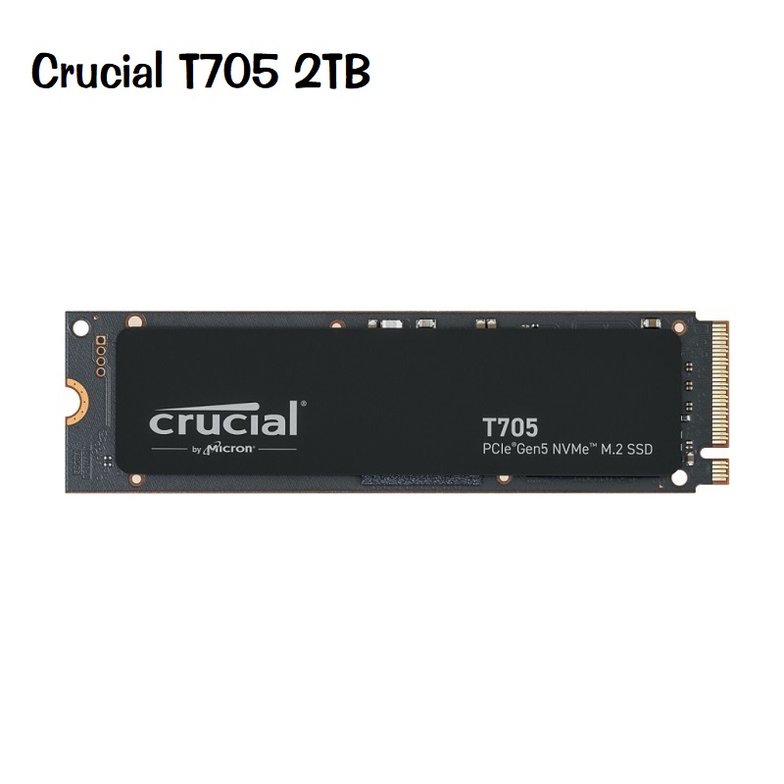 美光 Crucial T705 2TB/Gen5 M.2/讀14500/寫12700/TLC SSD 固態硬碟