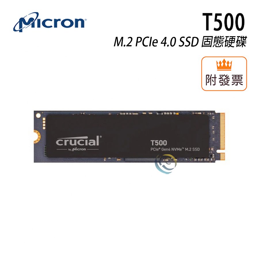 Micron 美光 T500 500G M.2 PCIe 4.0 SSD 固態硬碟 Crucial