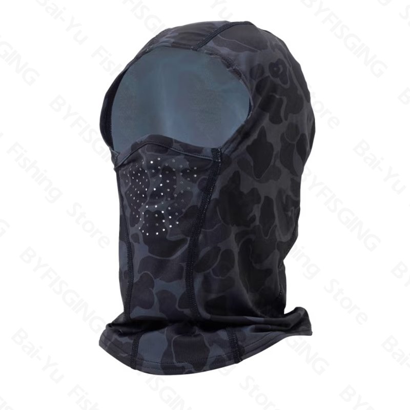 ◎百有釣具◎SHIMANO AC-000V 全罩式防曬面罩 SUN PROTECTION面料 黑色迷彩 (106599) 彈性、透氣、柔軟舒適觸感