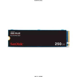 SANDISK SanDisk Plus NVMe SSD, 250GB, PCIe Gen 3.0, M.2 2280-S3-M SanDisk Plus NVMe SSD, 250GB, PC [O4G] [全新免運][編號 W73373]