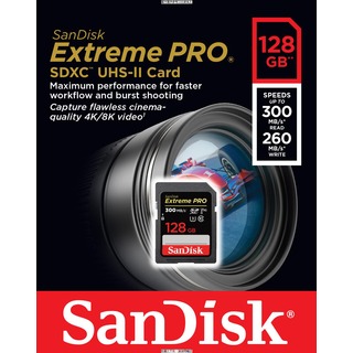 SANDISK SanDisk Extreme Pro SDXC 128GB 300MB/s R 260MB/s W V90 記憶卡 SanDisk Extreme Pro SDXC 128 [O4G] [全新免運][編號 W55834]