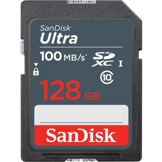 SANDISK SanDisk Ultra SDXC 128GB, C10, UHS-I, 100MB/s R 記憶卡 SanDisk Ultra SDXC 128GB, C10, UHS- [O4G] [全新免運][編號 W54611]