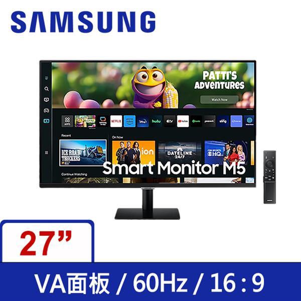 (聊聊享優惠) 三星SAMSUNG 27吋 S27CM500EC(黑) 智慧聯網螢幕(台灣本島免運費)
