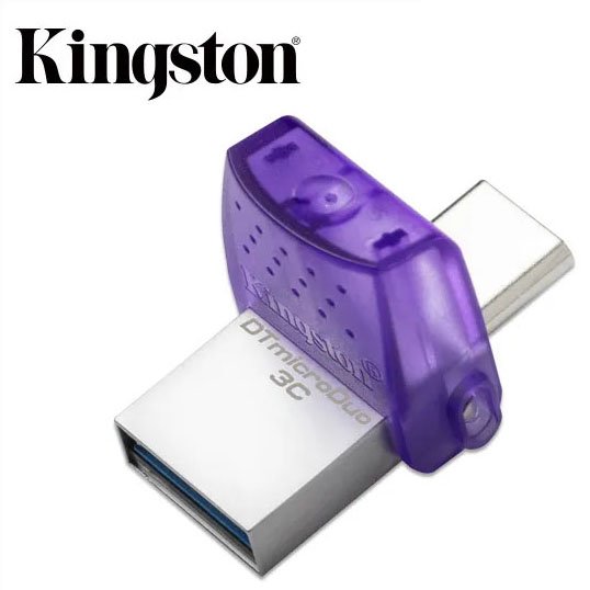 Kingston DataTraveler Exodia micoroDuo 3C 隨身碟--128GB(紫)