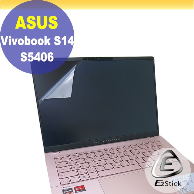 【Ezstick】ASUS S5406 S5406MA 靜電式筆電LCD液晶螢幕貼 (可選鏡面或霧面)