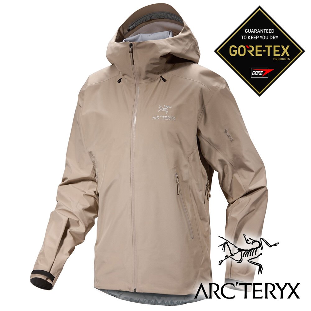 【Arc'teryx 始祖鳥】男Beta LT單件式GT防水外套『煙燻棕』X007301 戶外 露營 登山 健行 休閒 時尚 防水 外套