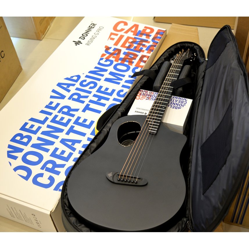 【欣和樂器】DONNER RISING G Pro 碳纖維 旅行吉他