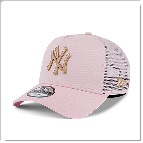 【ANGEL NEW ERA】NEW ERA MLB NY 紐約 洋基 粉色 金字 網帽 9FORTY 卡車帽 潮流