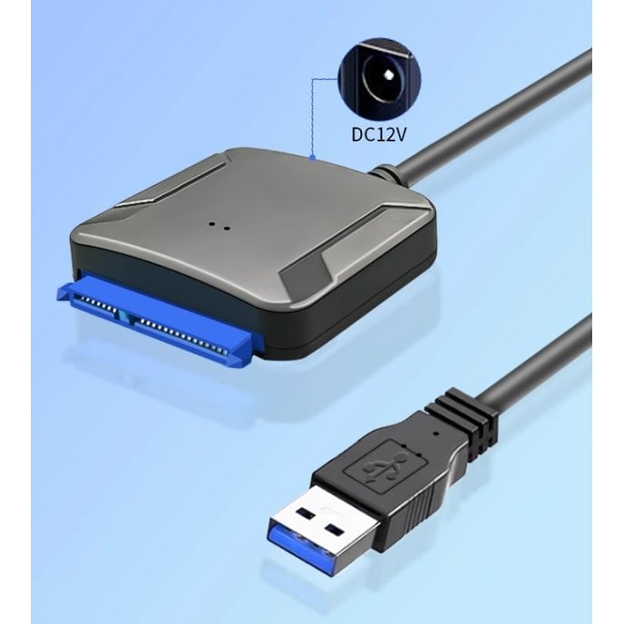 SATA轉USB3.0 A公轉接線(帶DC孔)