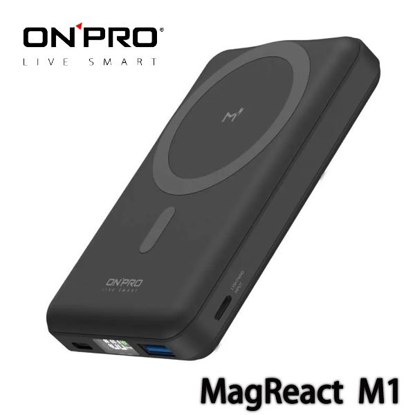 【MR3C】含稅 ONPRO 10000mAh MagReact M1 多功能磁吸式行動電源 無線充電 行動快充