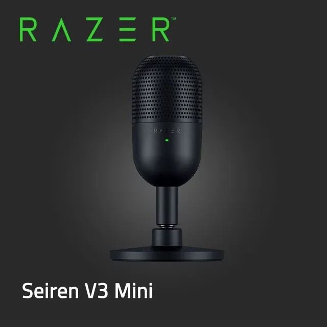 【雷蛇】Razer Seiren V3 Mini 魔音海妖 V3 Mini 麥克風 (黑)