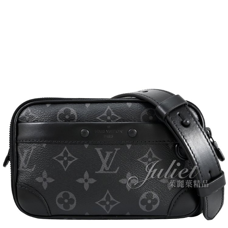 Juliet茱麗葉精品 Louis Vuitton LV M82542 ALPHA 黑經典花紋寬背帶雙層斜背方包 現貨現金價$61,800