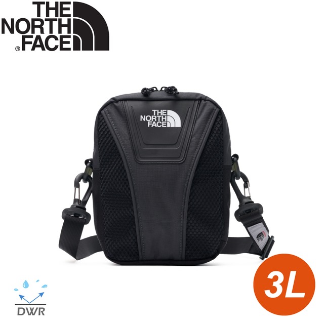 【The North Face 美國 單肩背提包3L《黑》】87GF/防潑水/單肩包/可調節腰帶/男女款