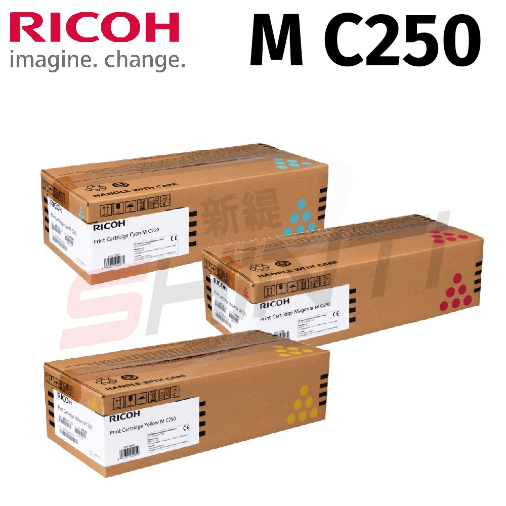 RICOH M C250 原廠三彩乙組(藍紅黃)碳粉匣 適用M C250FWB/ P C300W