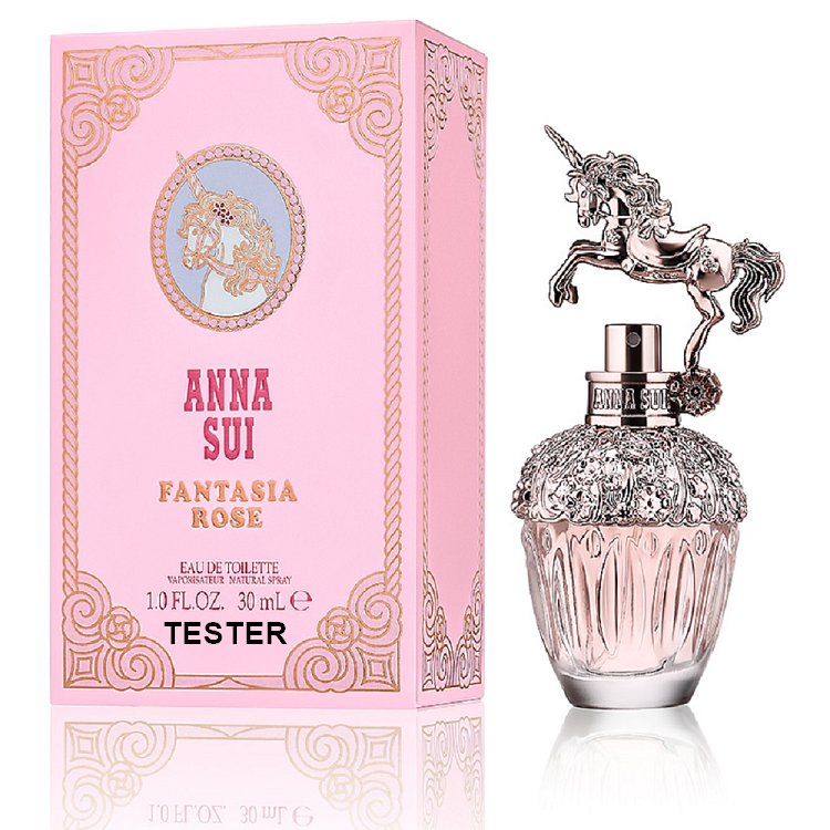Anna Sui Fantasia Rose Eau de Toilette Spray 玫瑰花舞獨角獸淡香水 30ml Tester 包裝 (原廠公司貨)