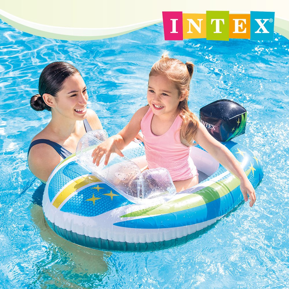 【INTEX】兒童造型游泳圈-飛船/海豹/飛機-3款可選 適用3~6歲 15130124/5/6(59380NP)