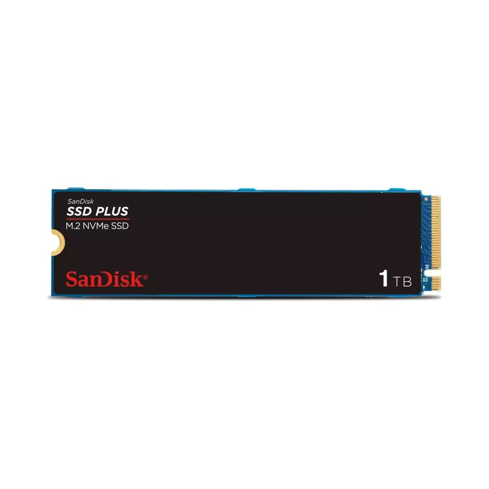 SanDisk Plus NVMe SSD, 1TB, PCIe Gen 3.0, M.2 2280-S3-M SSD固態硬碟