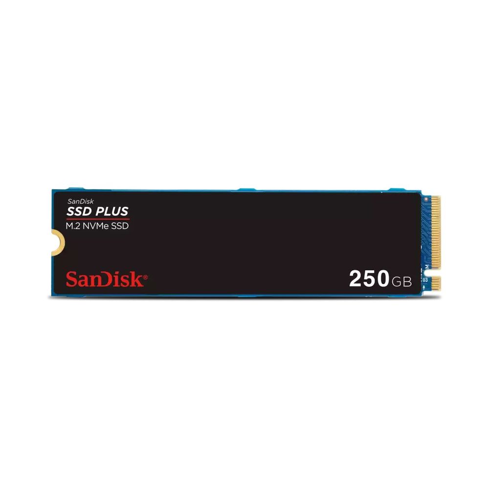 SanDisk Plus NVMe SSD, 250GB, PCIe Gen 3.0, M.2 2280-S3-M SSD固態硬碟