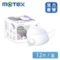【MOTEX 摩戴舒】 3D立體運動防霾 PM2.5防霾B級口罩 (12片裸裝/盒) -5層設計