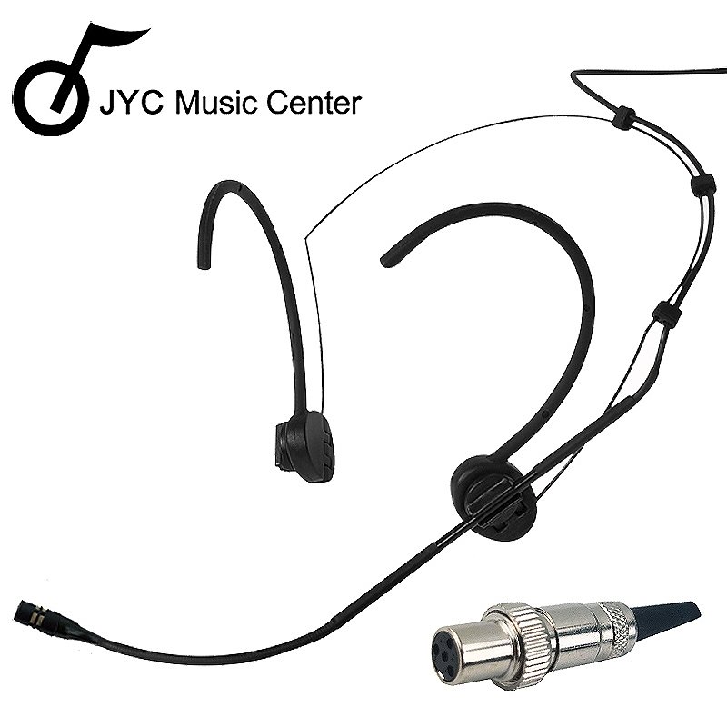 JYC Music嚴選Q-F06B頭戴式麥克風-高音質金屬音頭/黑色款心形指向/MIPRO專用