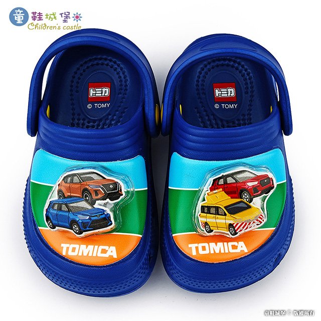 童鞋城堡-中童 花園鞋 電燈鞋 TOMICA多美車 TM1889-藍
