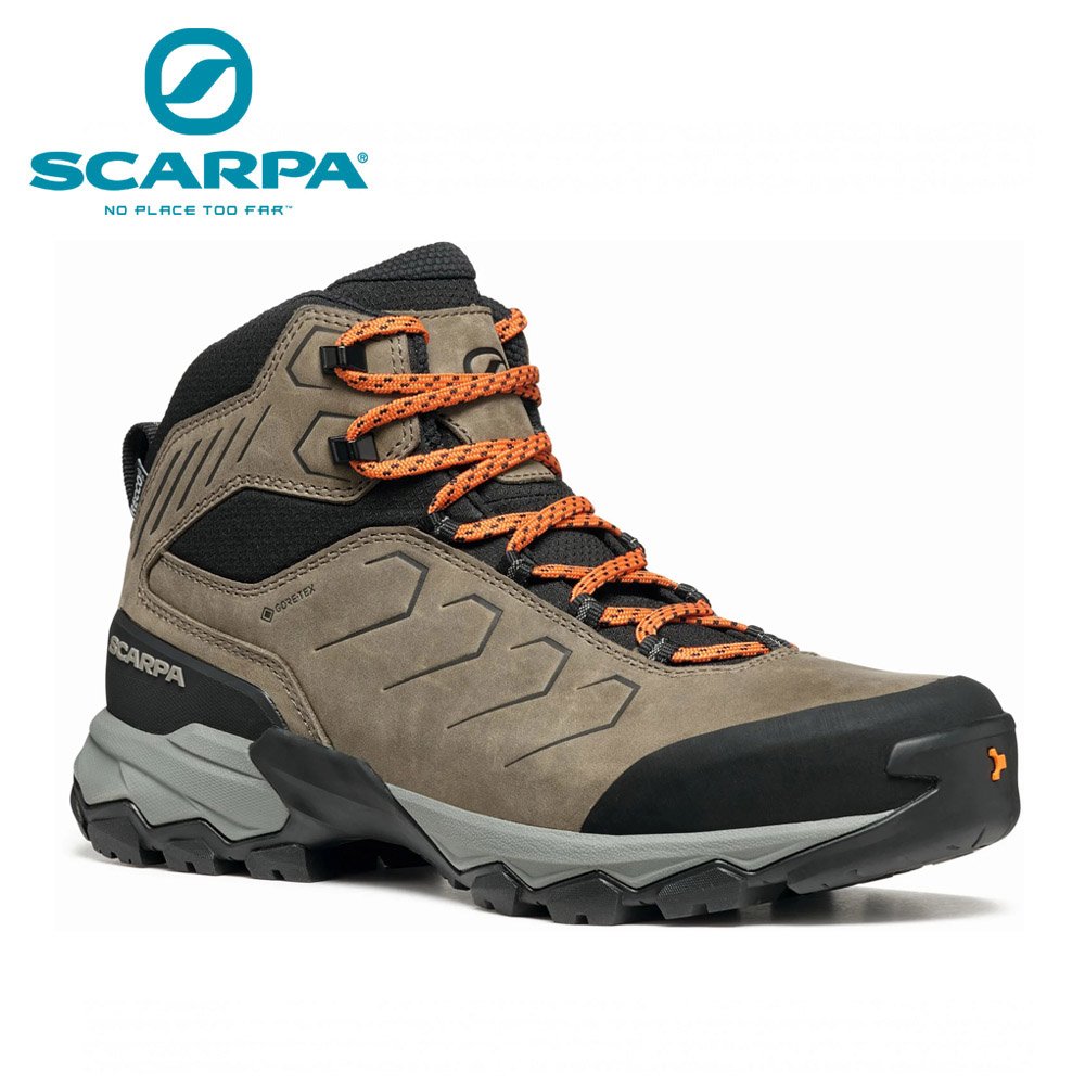 SCARPA|義大利|MORAINE MID PRO GTX 男輕量登山健行鞋/戶外休閒/日常穿搭 63055-201 化石棕