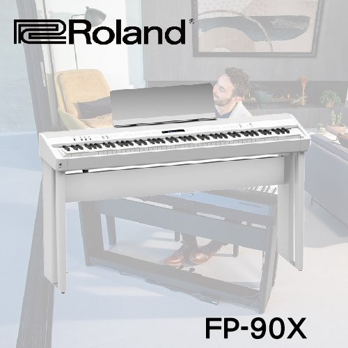 【非凡樂器】ROLAND FP-90X數位鋼琴含架版 /白色 /含全原廠配備(譜架、踏板) / 公司貨保固