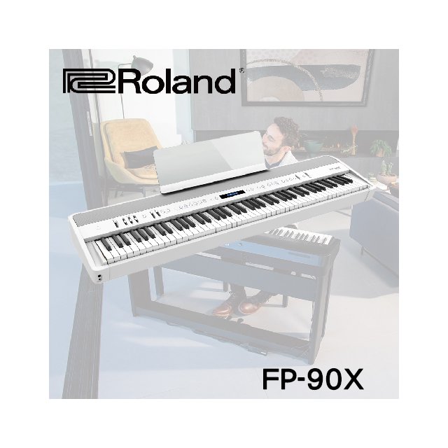 【非凡樂器】ROLAND FP-90X數位鋼琴單琴 /白色 / 含原譜架 / 公司貨保固