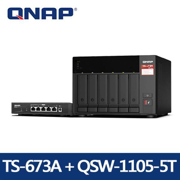 QNAP TS - 673A - SW5T 網路儲存伺服器