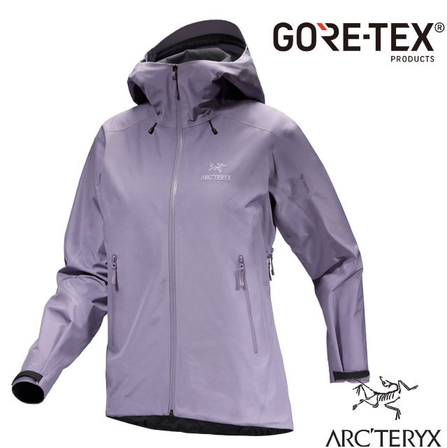 【ARCTERYX 始祖鳥】女 Beta LT Gore-Tex 防水透氣連帽外套(僅350g).風雨衣/輕薄耐磨/X000007239 藍香紫