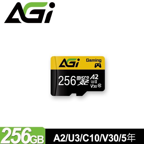 AGI 亞奇雷 TF138 256GB microSDXC U3 / A2 記憶卡(附轉卡)