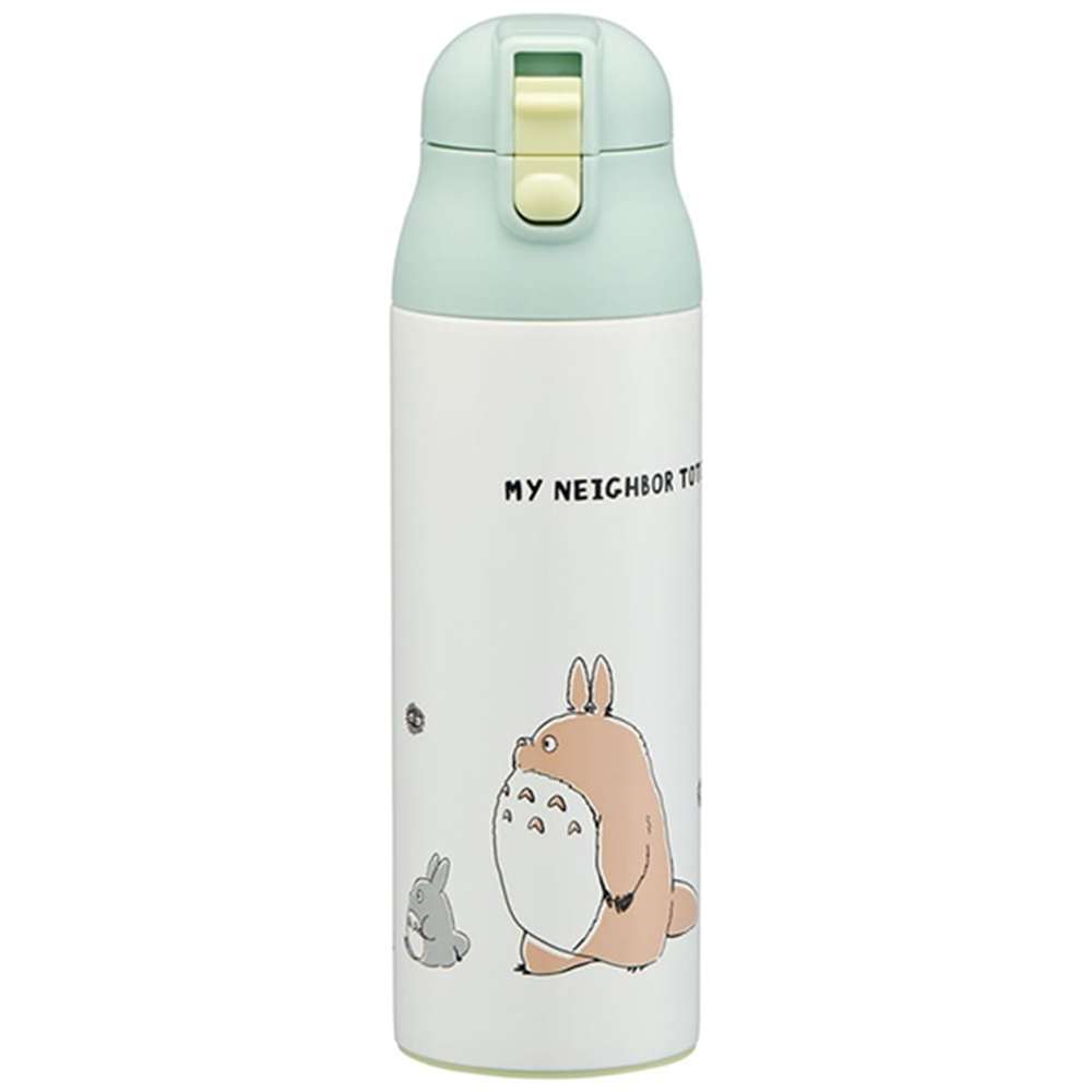 JPGO 宮崎駿 吉卜力 龍貓 龍貓們行進 輕量 單層 不鏽鋼 直飲水壺 500ml 水壺 水瓶 冷水瓶