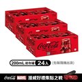 【Coca-Cola 可口可樂ZERO SUGAR】無糖零卡迷你罐200ml(24入/箱)(無糖)