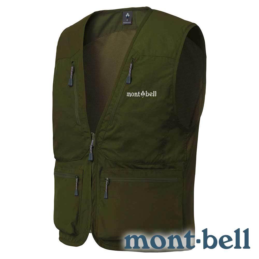 【mont-bell】NATURE GUIDE男多口袋背心『深綠』1103333 戶外 露營 登山 健行 休閒 時尚 口袋 背心