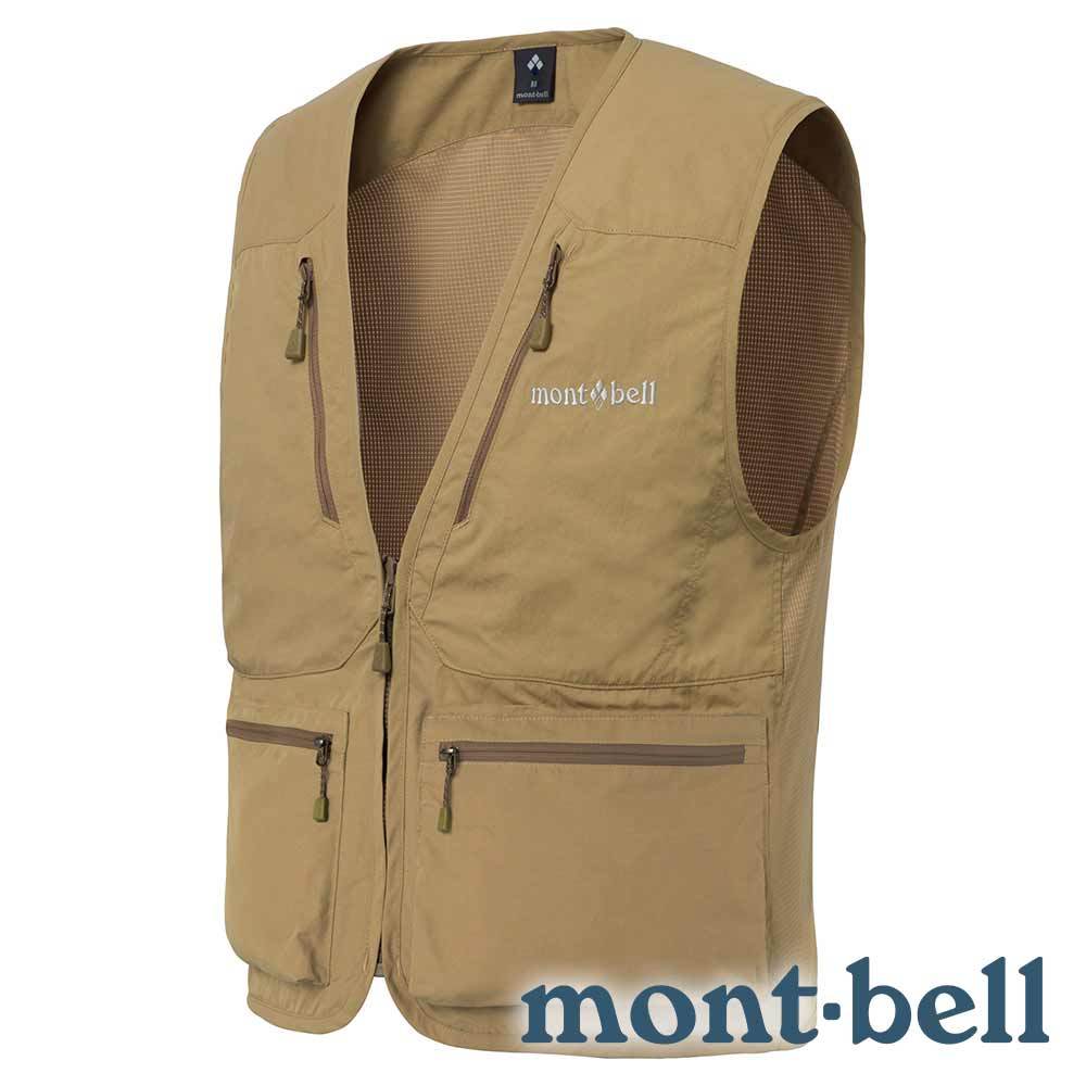 【mont-bell】NATURE GUIDE男多口袋背心『黃褐』1103333 戶外 露營 登山 健行 休閒 時尚 口袋 背心