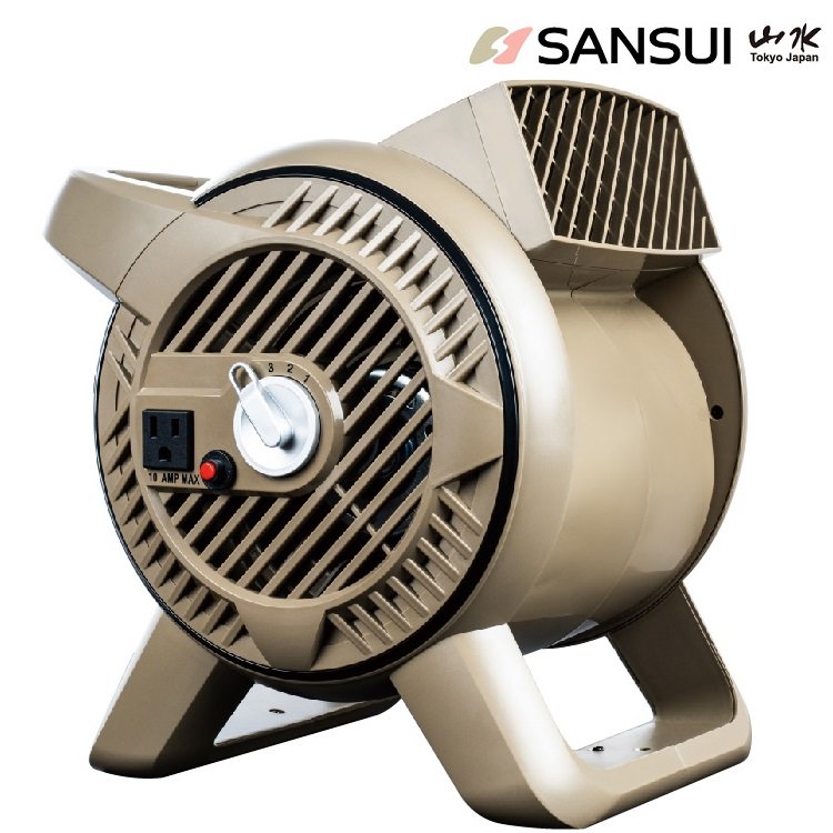 SANSUI 山水 疾風渦輪扇/戶外渦輪噴射循環扇(附收納袋) SZF-55U 沙色
