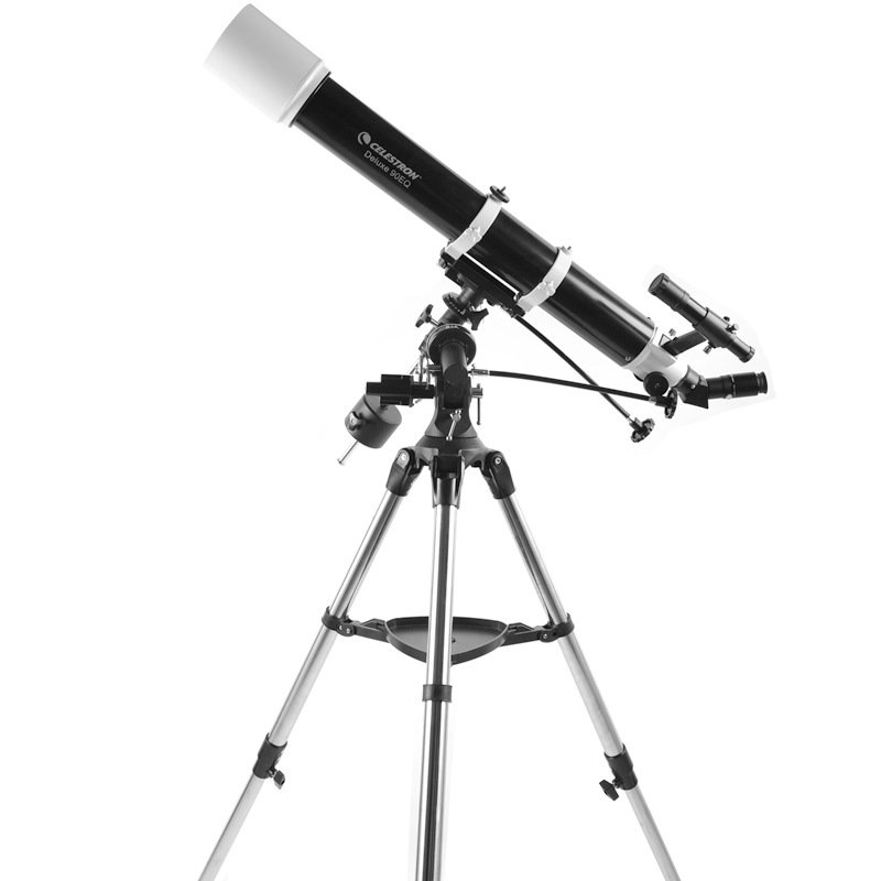 正陽光學 全球第一品牌美國星特朗 Celestron 90DX 折射式天文望遠鏡 含高級鋼製赤道儀三腳架 具有GPS定位APP智能尋星功能（需搭配手機）