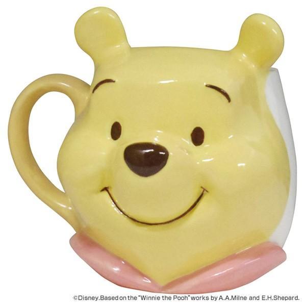 JPGO 迪士尼 小熊維尼 POOH 大臉 陶瓷 2D立體 馬克杯 陶瓷杯 茶杯 造型杯 杯子 果汁杯 杯