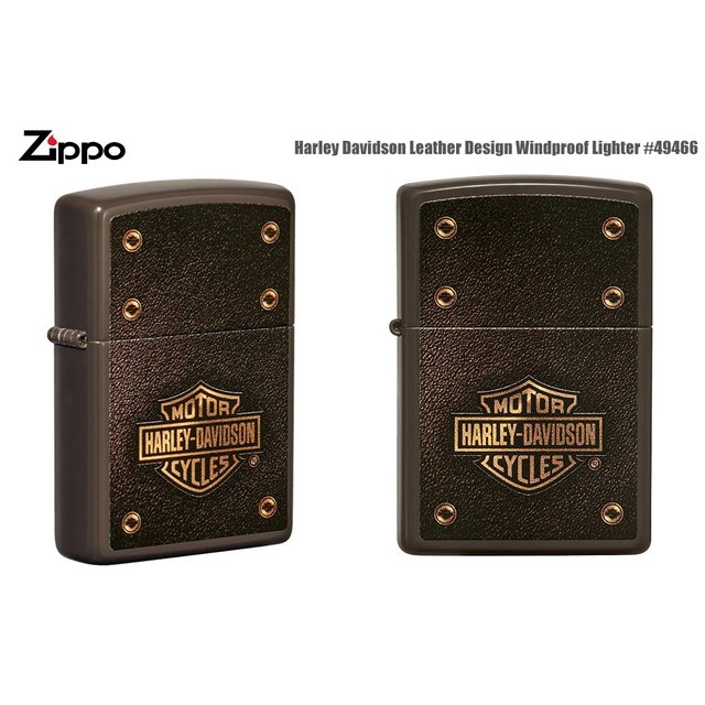 Zippo Harley Davidson Leather Design 哈雷仿皮革設計款 打火機-ZIPPO 49466
