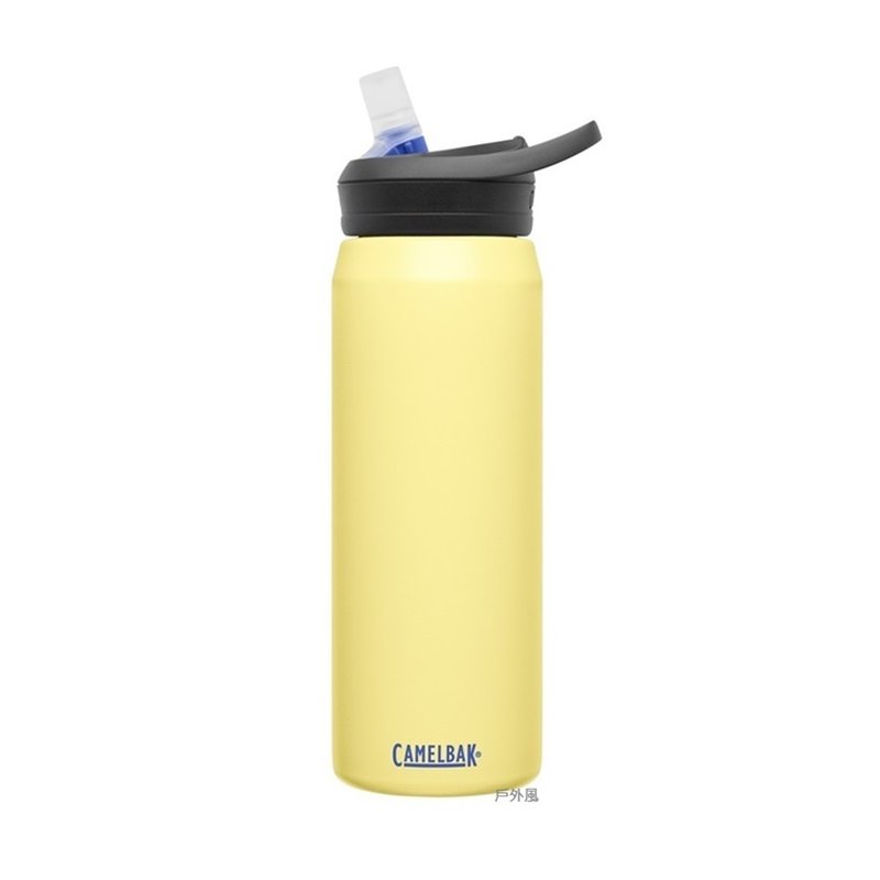 【戶外風】CAMELBAK 750ml eddy+不鏽鋼多水吸管保溫瓶(保冰) 和煦陽光
