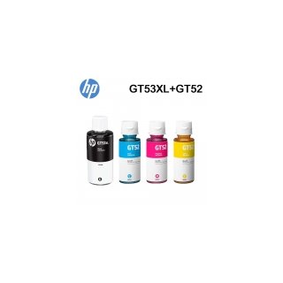 【HP 惠普】GT53XL+GT52 原廠1黑3彩 墨水組