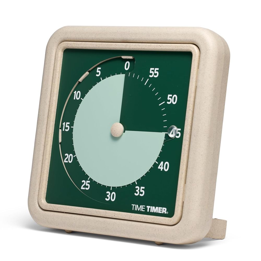 [4美國直購] Time Timer Retro 復古綠 8吋 環保版 視覺倒數計時器 60分鐘定時器 視覺化 時間管理 番茄鐘工作法