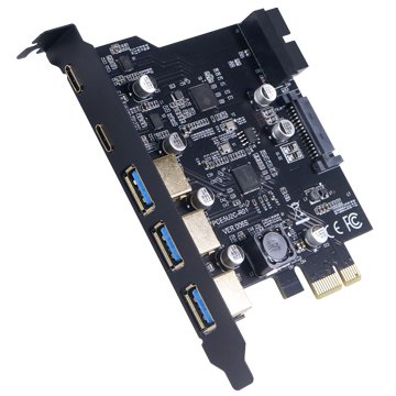 伽利略 PCI-E USB 3.0 3+2C+2前置 7埠卡 (PTU32C3)