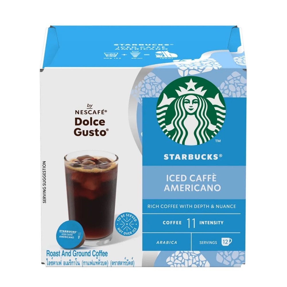雀巢 星巴克特選冰美式咖啡 (3盒/36顆) 12539336 濃郁帶有焦糖香氣 適用 Dolce Gusto