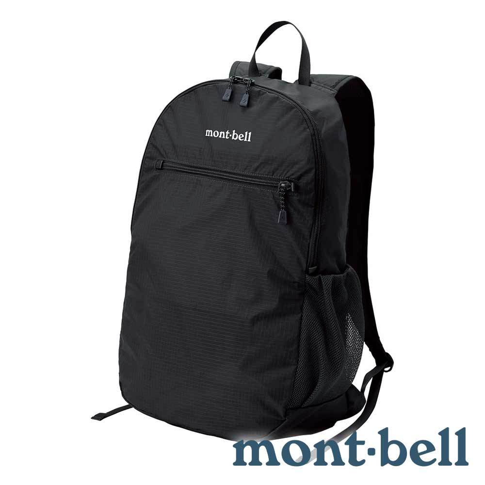 【mont-bell】Pocketable Light Pack 輕便摺疊背包 13L 『黑』1123977 露營 戶外 旅遊 自助旅行 多隔間 登山背包 後背包 肩背包 摺收袋