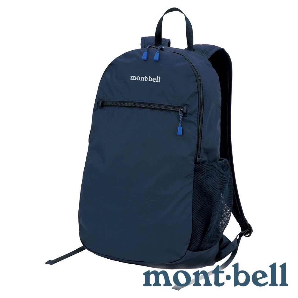 【mont-bell】Pocketable Light Pack 輕便摺疊背包 13L『海軍藍』1123977露營 戶外 旅遊 自助旅行 多隔間 登山背包 後背包 肩背包 摺收袋