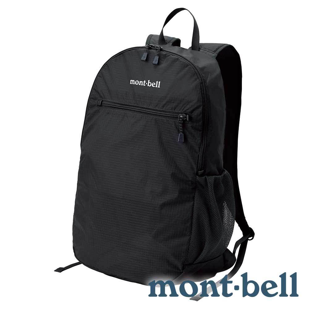 【mont-bell】Pocketable Light Pack 輕便摺疊背包 18L『黑』1123978 露營 戶外 旅遊 自助旅行 多隔間 登山背包 後背包 肩背包 摺收袋
