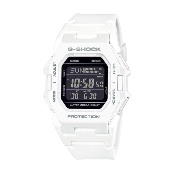 【CASIO G-SHOCK】未來時尚輕巧方形電子腕錶-牛奶白/GD-B500-7/台灣總代理公司貨享一年保固